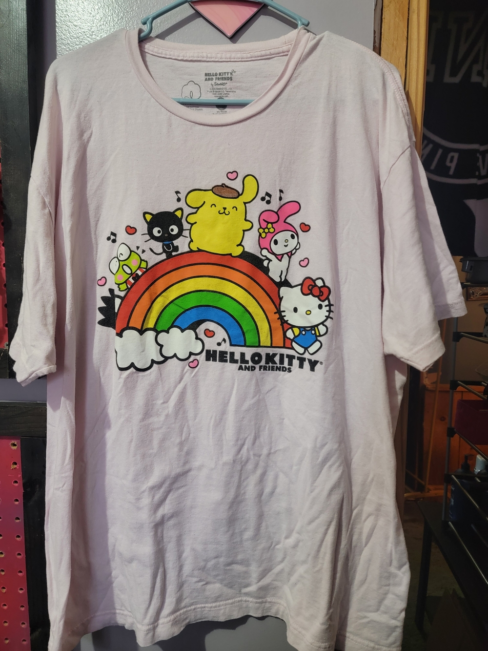 Hello Kitty Pink Rainbow & Friends Graphic Tee